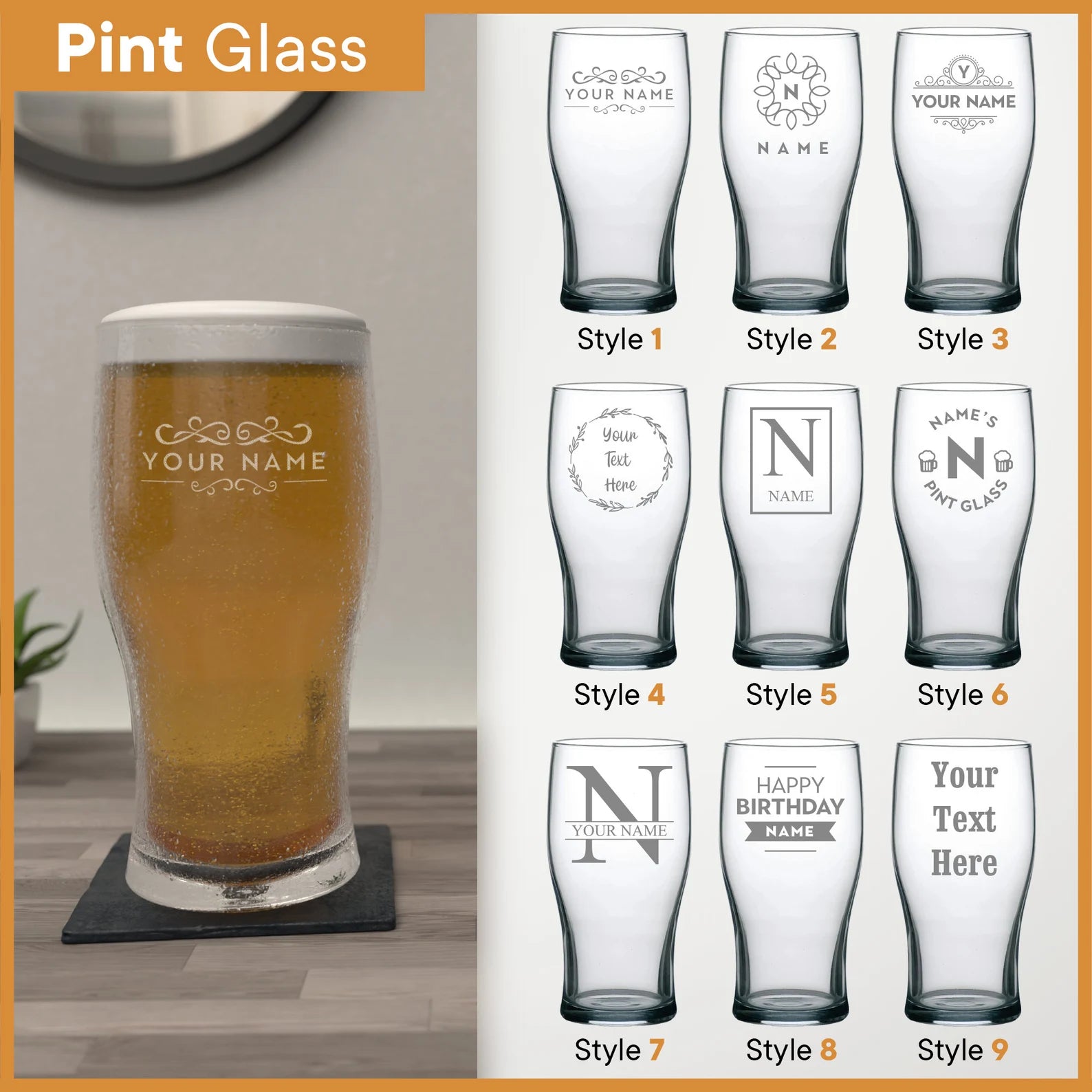 Personalised Glasswear