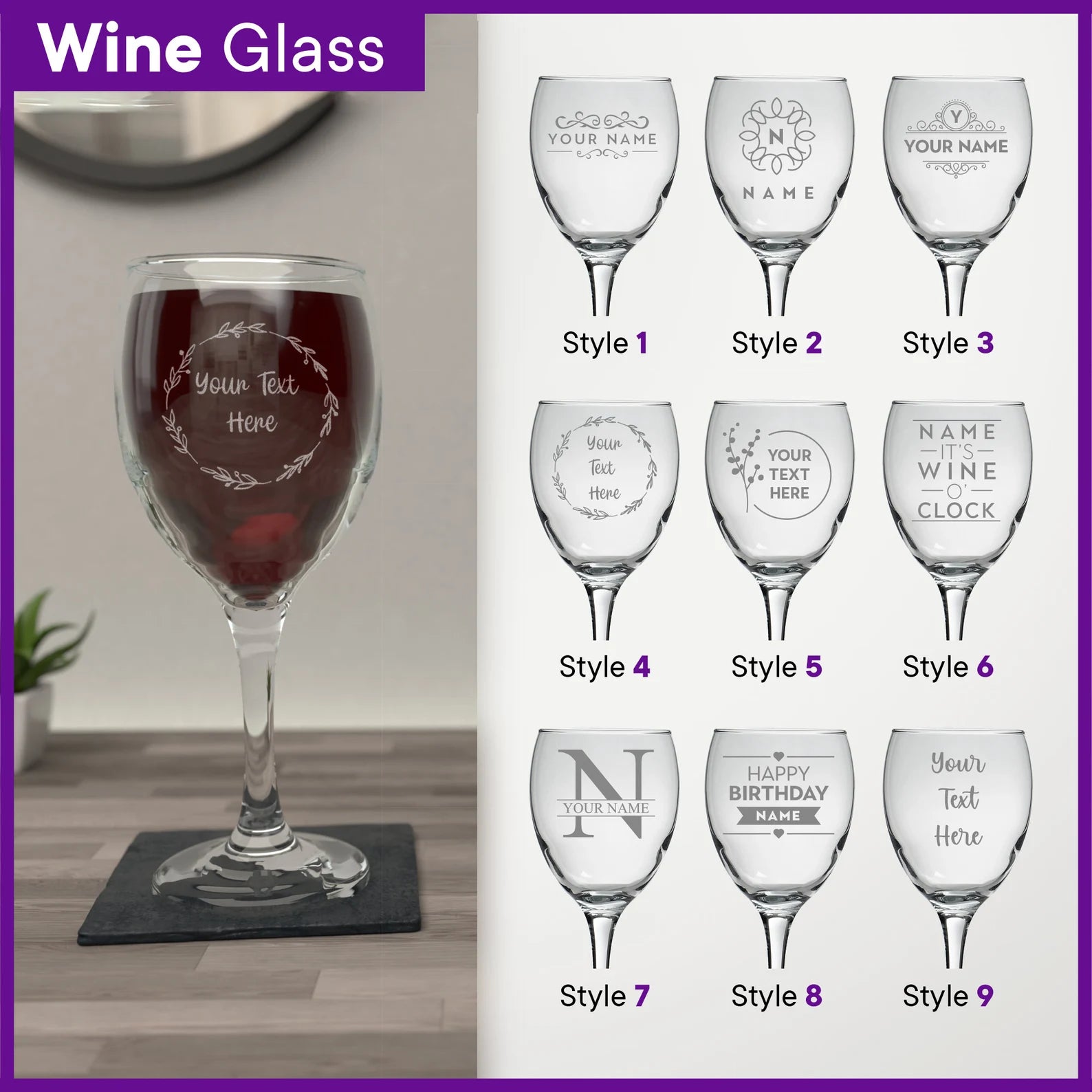 Personalised Glasswear