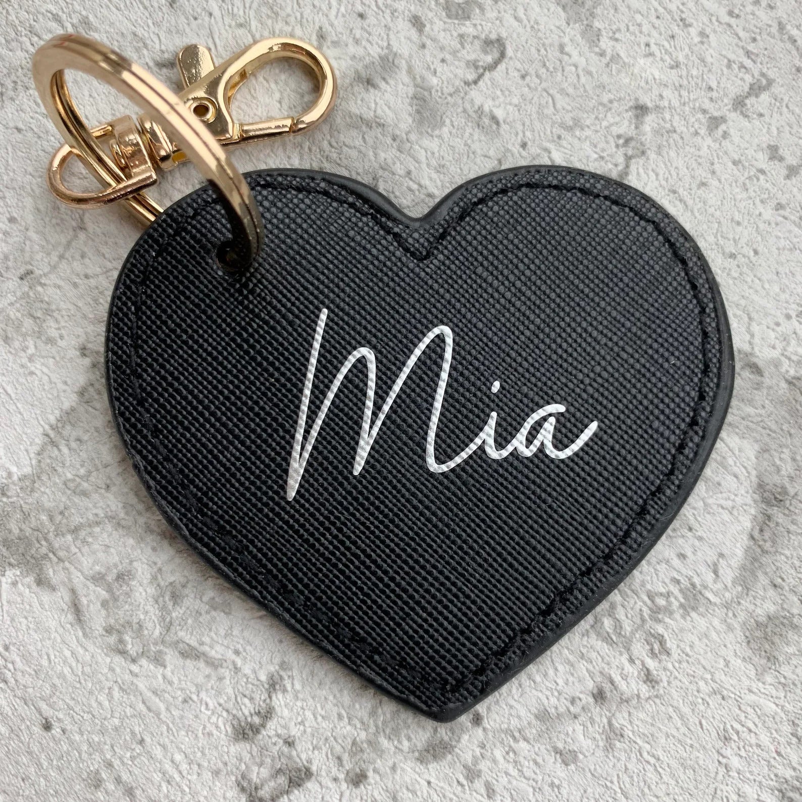 Personalised Heart Keyring