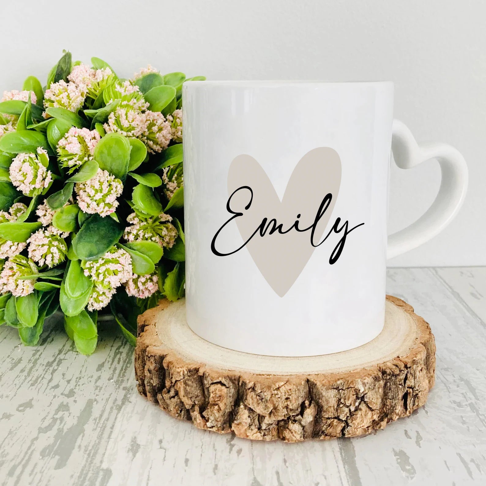 Personalised Name Heart Mug