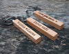 Engraved Solid Oak Bar Keyring