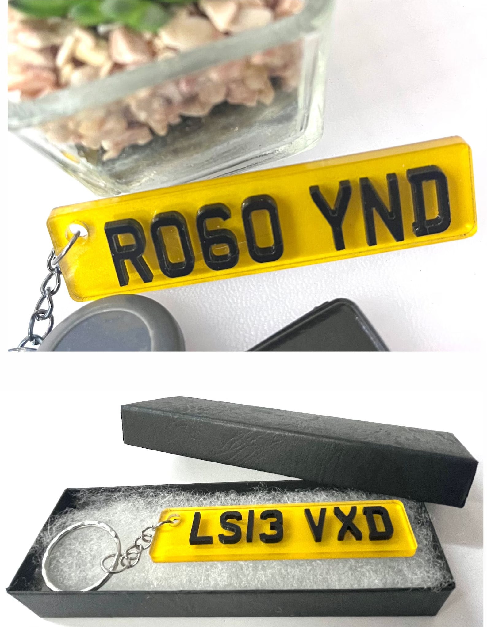 Custom 4D Numberplate Keyring