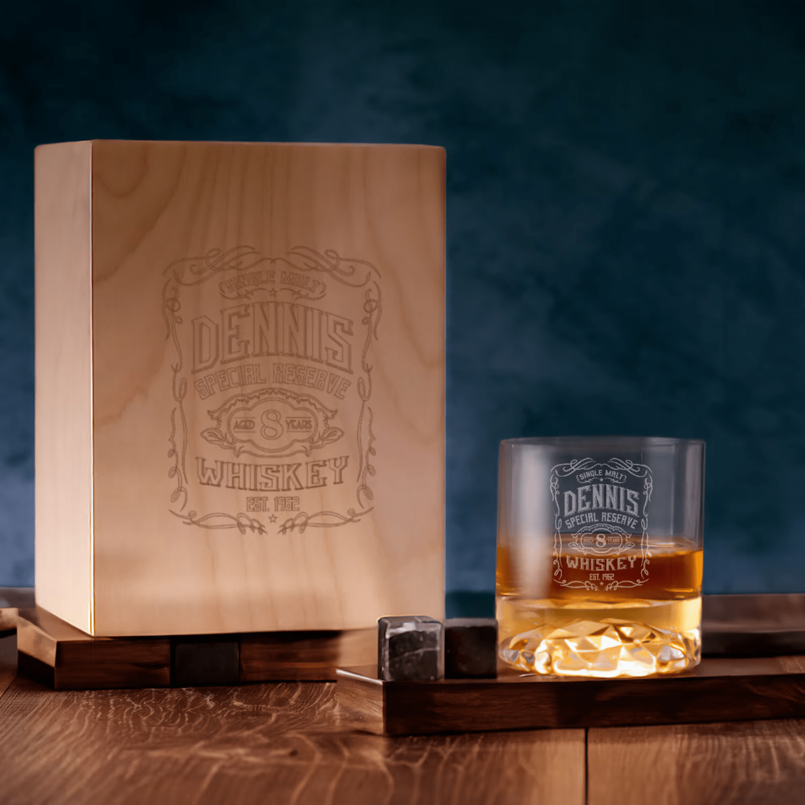 Signature Personalised Whiskey Glass & Box