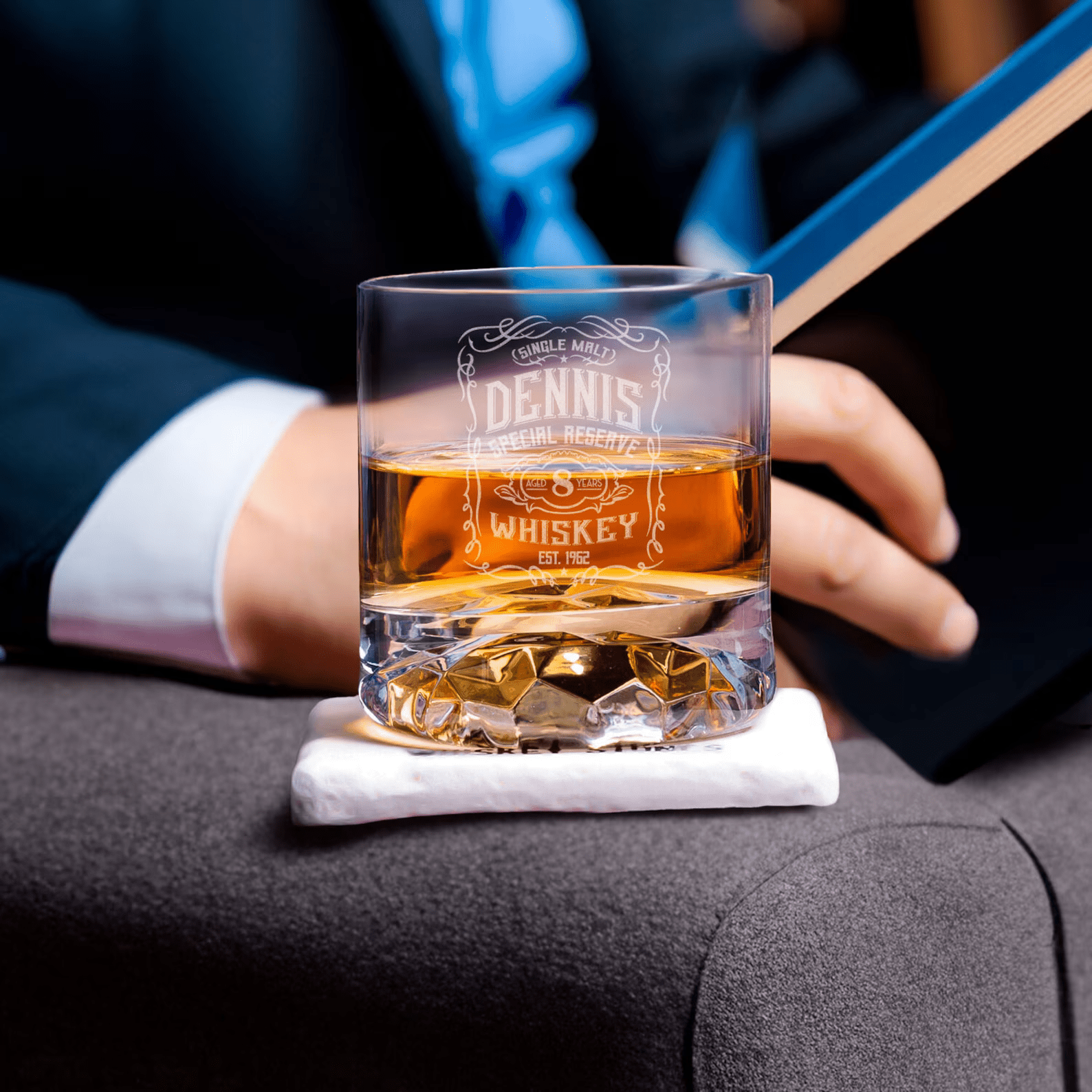 Signature Personalised Whiskey Glass & Box