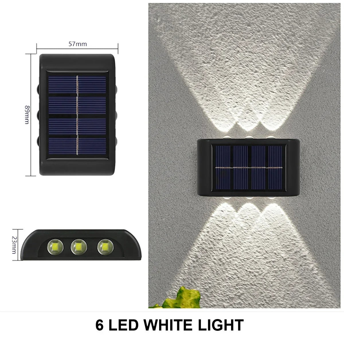 Solar-Powered Up & Down Garden Light