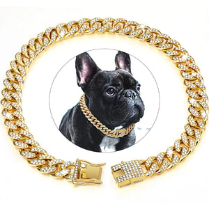 Luxury Cuban Dog Chain Collar