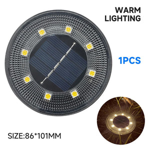 Solar-Powered LED Ground Lights