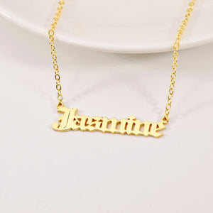 Personalised 18k Gold Name Necklace