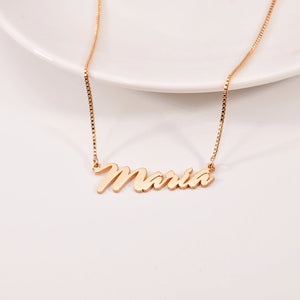 Personalised 18k Gold Name Necklace