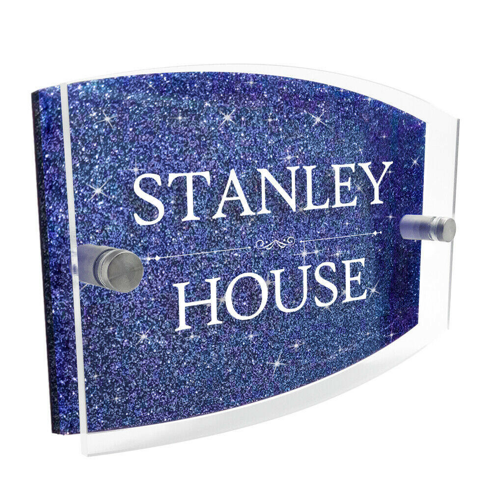 Personalised Sparkle Door Plaque