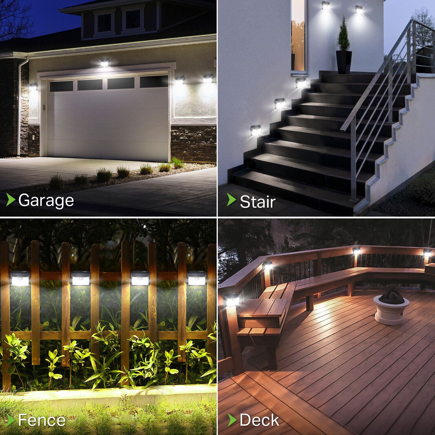 Security Solar Power Wall Light with 126 LED &amp; PIR Motion Sensor