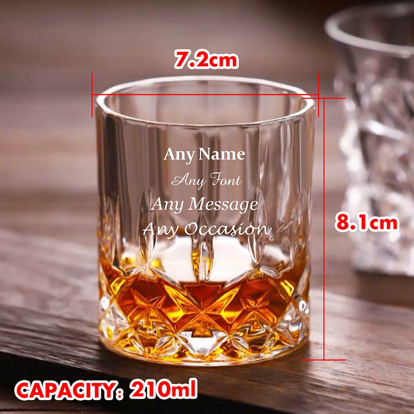 Personalised Engrave Whiskey Tumbler