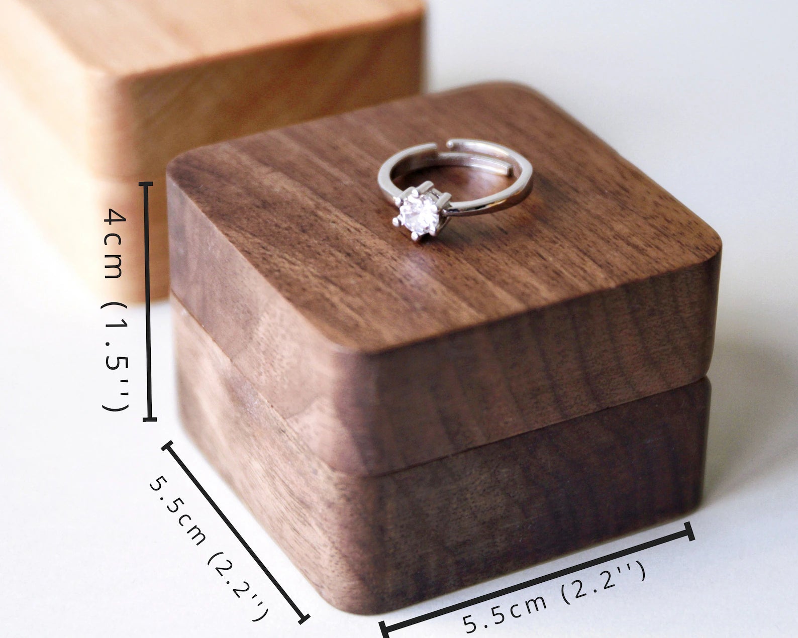 Personalised Engraved Engagement Ring Box